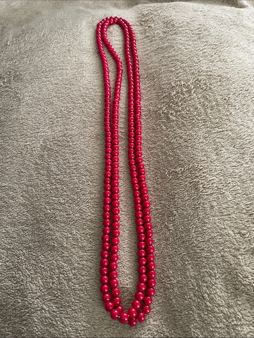 Red Beaded Long Necklace - Women Jewelry